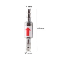 Vanne anti-retour unidirectionnelle en métal pour aquarium, système de vanne d'arrêt pour aquarium, diffuseur, vanne de retenue d'air en acier inoxydable