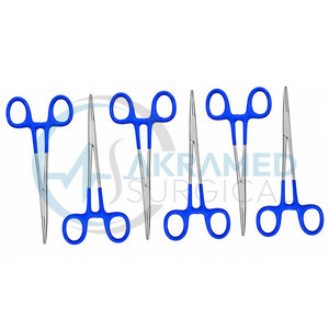 Juego de 12 Pinzas Hemostáticas para Mosquitos, 5 Pulgadas, Curvas, de Acero Inoxidable, Certificadas por la CE, Instrumentos de Cirugía General - Product Image 5