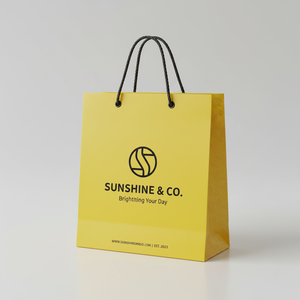 Vietnam Custom Branded Handmade <b>White</b> <b>Paper</b> Luxury Shopping Bag with Custom Logo for Supermarket and Boutique Packaging - Product Image 1
