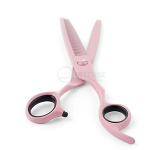 Ciseaux à effiler roses en acier inoxydable pour barbier, ciseaux de coiffure pour salon, outils de coupe et de coiffage des cheveux - Product Image 3