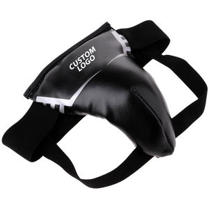 Protège-entrejambe pour hommes et jeunes en cuir PU léger et durable, protection contre les chocs pour MMA, Muay Thai, Kickboxing - Product Image 1