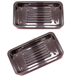 Bandeja Rectangular Ergonómica de Acero Inoxidable Plateada con Rebordes para Almacenamiento de Instrumentos Quirúrgicos Dentales - Product Image 4