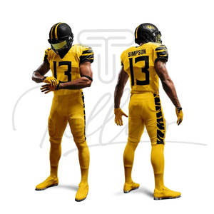 Uniforme de Fútbol Americano de Alta Calidad, Diseño Personalizado, Venta Caliente, Tela Ligera, Venta al Por Mayor - Product Image 4