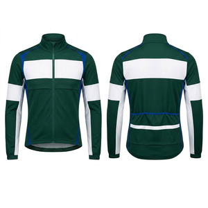 Lightweight <b>Cycling</b> Sports <b>Jacket</b> With Breathable Fabric Wind Resistant Finish Full Zip Front Reflective Trim Comfortable Fit - Product Image 1
