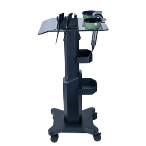 Chariot de coiffure moderne en acier inoxydable robuste avec bols de coloration, mobilier de salon - Product Image 2