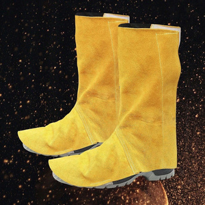JNM SAFETY JNM-4814 Cubrezapatos de Soldadura, Protectores de Botas Resistentes al Fuego, al Agua y al Calor (500C-1000C), de Piel de Vacuno - Product Image 4