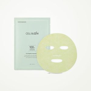 แผ่นมาส์กหน้า Cell Bloom Korean K-Beauty Cica Peptide Ampoule Mask 5 แผ่น ผลิตในเกาหลี บำรุงผิวหน้า - Product Image 6