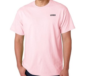 เสื้อยืดคอกลมแขนสั้นผู้ชาย ผ้าฝ้าย 100% ทรงเข้ารูป สไตล์ลำลอง สตรีทแวร์ รับสกรีนโลโก้ - Product Image 3