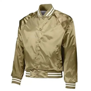 Custom Made Factory Manufacture High Quality Baseball Satin Varsity <b>Jacket</b> Custom Color Letterman Satin Varsity <b>Jacket</b> - Product Image 1
