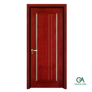 Puerta Interior Clásica de Madera Sólida con Diseño de Ranuras, Acabado Minimalista, para Dormitorio o Sala de Estar, Apertura Manual GA-07L - Product Image 2