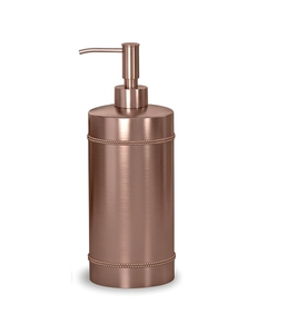 Hammered Design Free Standing Luxury Style Copper Metal Waterproof Durable Soap Dispenser <b>Holder</b> for Bathroom Manual Use - Product Image 6