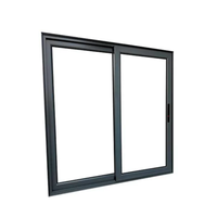 Aluminiumlegierung Schiebefenster Zweispurige Feste Trennwand Aluminium-Schiebefenster Glas-Innentrennwand Legierungsrahmen für Büro