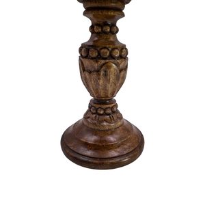 Style Handmade Embossed <b>Wooden</b> Custom Print <b>Candlestick</b> Holder Decorative Candle Stand Home Table Natural Wood High Quality - Product Image 4