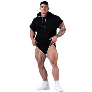 Men Summer Sleeveless Quick Dry Breathable Gym Fitness Training Hoodies Comfortable Design High Quality Gym Hoodies - Product Image 2