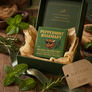 Peppermint Rosemary <b>Bar</b> Soap Natural Handmade <b>Shower</b> <b>Bar</b> With Gentle Cleansing And Moisturizing Formula Peppermint Rosemary <b>Bar</b> - Product Image 4