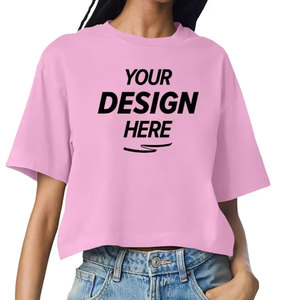 T-shirt court blanc pour femme, coupe oversize décontractée, à épaules tombantes, manches courtes, col rond, uni basique - Product Image 4
