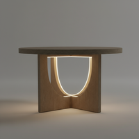 Table basse moderne pour salon en bois d'hévéa et MDF, mobilier en chêne durable, léger, design décoratif, vente en gros, directement de l'usine, OEM