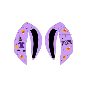 Serre-tête en tissu pour femme avec motif fantôme et chat perlé, idéal pour les fêtes à thème Halloween - Product Image 2