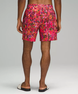 Shorts de bain décontractés pour hommes en polyester à séchage rapide, respirants, effet délavé, avec logo, vente en gros, OEM - Product Image 2