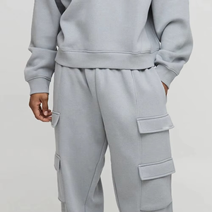 Sweat-shirt noir zippé en coton tricoté 100 % pour homme, col montant tendance, pull ODM anti-plis confortable pour un style décontracté et sportif - Product Image 4