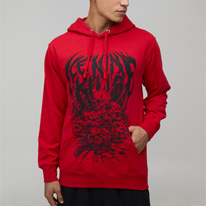 Sweat à capuche personnalisé pour homme avec impression graphique DTF, pull-over OEM streetwear, sweat-shirt à capuche décontracté à manches longues pour homme - Product Image 4