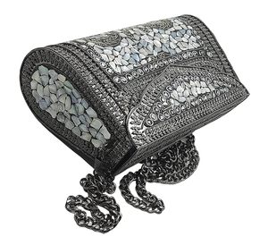Pochette en laiton abordable, sac de soirée de créateur pour femme, idéal pour les fêtes, mariages et occasions festives – Pochette en laiton de qualité supérieure - Product Image 1