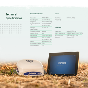 Solución profesional de guiado GPS Trimble GFX 750 con pantalla táctil para la agricultura moderna - Product Image 6