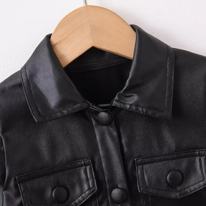 Chaqueta de Cuero para Niños con Acabado Suave, Cómoda de Usar y Costuras Duraderas, Diseñada para Proveedores de Ropa al por Mayor - Product Image 5