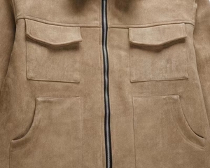 Venta Directa de Fábrica, Chaqueta de Cuero Vacuno de Alta Calidad con Color Personalizado para Hombre, 100% Cuero, Resistente al Viento, Cuello Alto, Cierre de Cremallera - Product Image 6