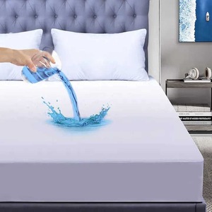 Certified Cotton Waterproof Printed Luxury Mat Mattress <b>Protector</b> <b>Quilted</b> Bed Mat Elastic Fitted Borders - Product Image 1