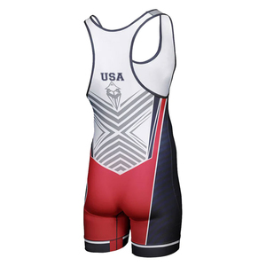 New USA Design Wrestling <b>Singlets</b> Men Power Lift <b>Weightlifting</b> <b>Singlets</b> Uniform Wrestling Suits <b>Singlets</b> - Product Image 6