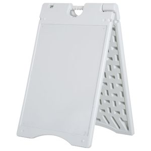 Insegna a sandwich 22x28 a forma di A, resistente alle intemperie, in PVC bianco e metallo, per uso interno ed esterno, cornice impermeabile per poster - Product Image 1