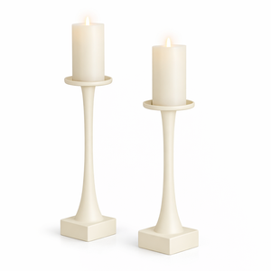 Modern Gold Metal Candle Holder Set Tall <b>Candlestick</b> Decorative Home Decor Table Centerpiece Elegant Luxury Style - Product Image 2