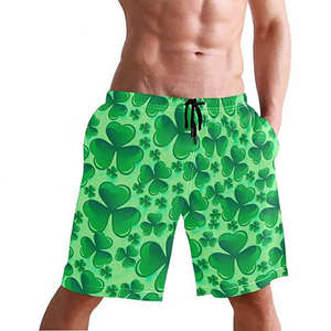 Shorts de bain imprimés pour hommes, fabriqués en usine, meilleur prix, vente en gros, taille élastique, anti-UV, 100% polyester - Product Image 6
