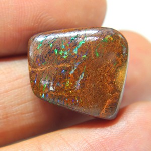 Opale de Boulder Naturelle d'Australie, Cabochon, Pierre Précieuse à Flash Multicolore, Opale Libre pour la Fabrication de Bijoux - Product Image 3