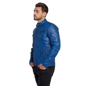 Chaqueta de Cuero Genuino Personalizada para Motociclistas, Estilo Urbano, Delgada, para Invierno, Resistente al Viento, Chaquetas de Cuero a la Moda - Product Image 5