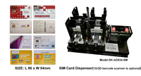 Distributeur de cartes SIM pour téléphone Syncotek, demi-taille et pleine taille, avec lecteur de code-barres et lecteur de puce pour borne de télécommunication, distributeur automatique de cartes