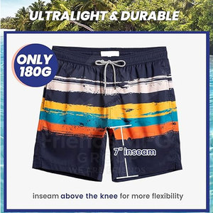 Pantalones Cortos de Baño para Hombre, Cintura Media, Ecológicos, Ligeros, de Poliéster/Algodón, Ropa Casual de Verano, Precio al por Mayor, Venta en Línea - Product Image 6