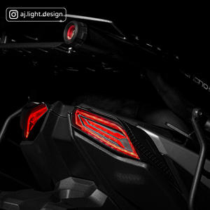 Luces Traseras LED Rojas de 2 Lentes, Versión General Más Popular, Señales de Giro Secuenciales, Sistema de Iluminación para Motocicletas AJLIGHT DESIGN - Product Image 3