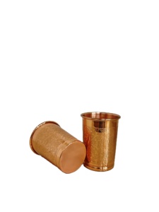 Premium Engraved Copper Drinking Glass Handcrafted Floral Design Ayurvedic Vessel Luxury Seamless Copper Tumbler for Gifting - Product Image 4