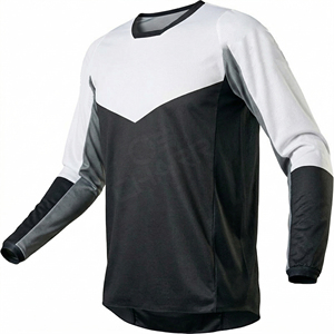 ชุดแข่งรถมอเตอร์ไซค์แบบสั่งทำพิเศษ เสื้อผ้าลำลองสำหรับขี่มอเตอร์ไซค์ พิมพ์ลายแบบ Sublimation สำหรับเสื้อเจอร์ซีย์วิบาก - Product Image 2