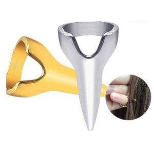Extensiones de Cabello de Alta Calidad, Herramientas de Peinado, Anillos para Separar y Seccionar el Cabello, Herramientas de Trenzado de Dedos de Acero Inoxidable - Product Image 1
