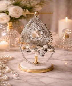 Bolso de mano mini de lujo para mujer, con bordado de perlas, pedrería y diamantes de imitación, dorado, para noche o boda, F S INTERNATIONAL, hecho a mano - Product Image 1