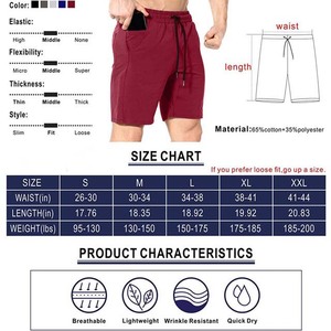 Nouveaux shorts d'été décontractés en coton de haute qualité pour hommes, couleur unie, taille élastique, respirants, séchage rapide, écologiques - Product Image 6