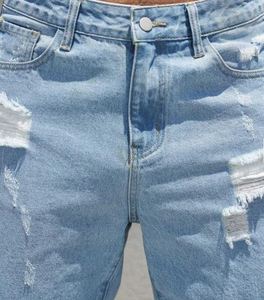 Shorts en jean pour hommes, style vintage, taille mi-haute, fermeture éclair, coupe ample, décontractés, en tissu de coton doux et respirant, vente en gros, commandes en gros, pas cher - Product Image 6