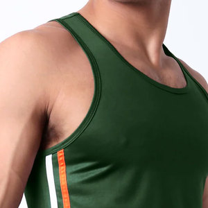 Solid Color OEM Customized Quick Dry Streetwear High Quality Sports Trendy Tank Top <b>Compression</b> Breathable Summer Fit Plain - Product Image 4