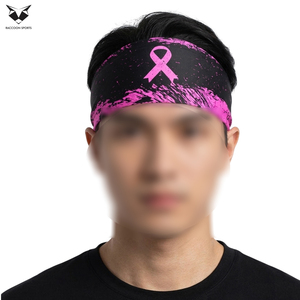 Black And Pink Color New Arrival Customized Made Workout High Stretch Fabric New Trendy Wholesale Rate Baseball <b>Headband</b> - Product Image 5
