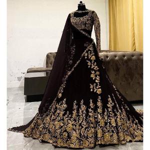 फैशनेबल Gorette कढ़ाई काम लेहेंगा चोली के साथ लेहंगा चोली - Product Image 1