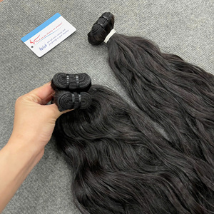 Extensiones de Cabello Humano Ondulado Vietnamita Virgen de Gran Venta, Doble Trama, Cutícula Alineada, Textura Natural, Puntas Gruesas y Abundantes, Suaves y Sedosas - Product Image 6