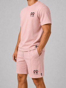 Lounge <b>Short</b> Set Two Piece Relaxed Fit <b>Men</b> T Shirt and <b>Shorts</b> Soft <b>Lightweight</b> Home Wear Sleepwear Casual Weekend Matching Se - Product Image 3